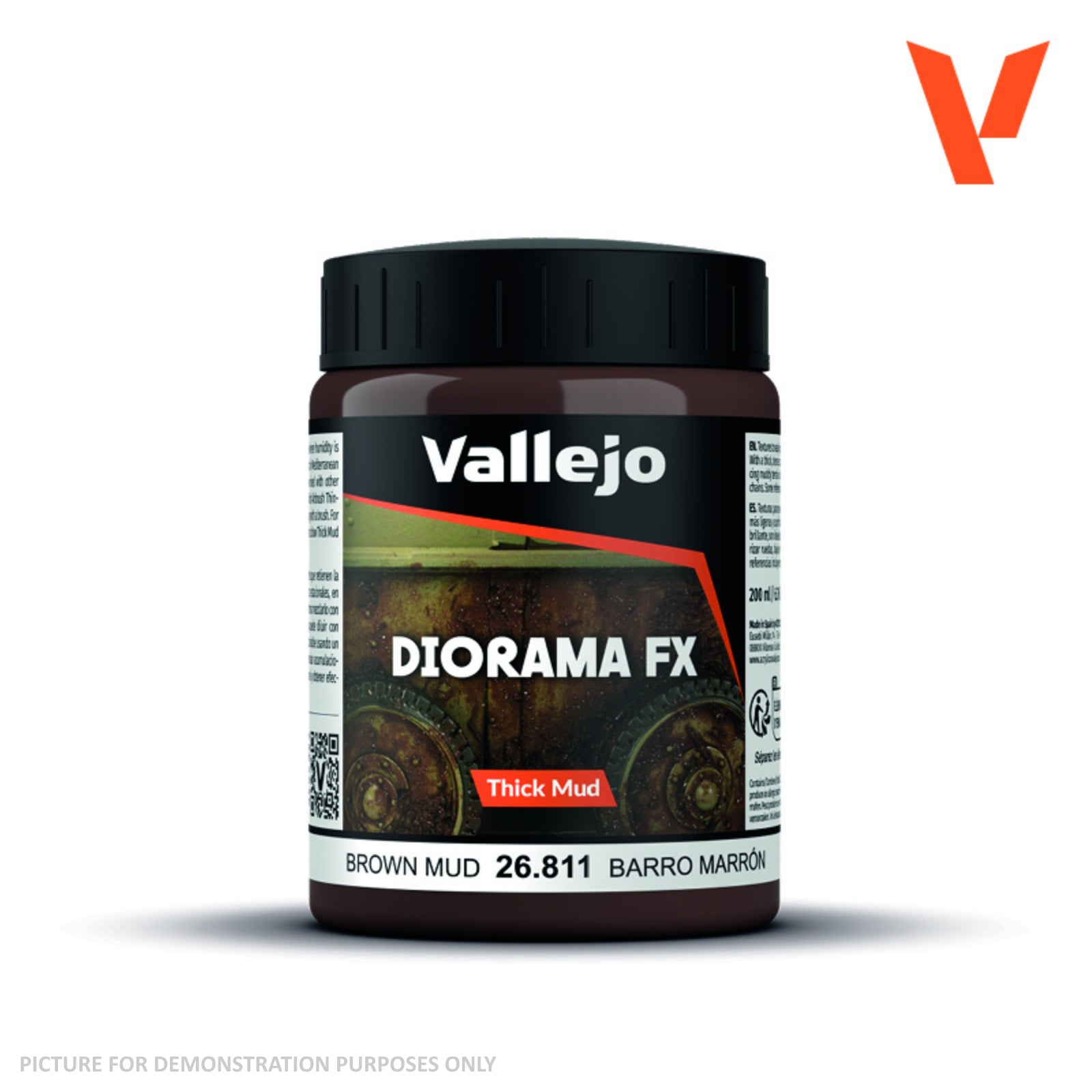 Vallejo Diorama Effects - 26.811 Thick Mud Acrylic Brown Mud 200ml